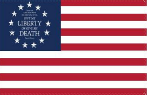 Patrick Henry Betsy Ross 3'X5' Flag Rough Tex® 100D Liberty or Death
