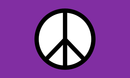 Purple Peace 3'X5' Flag Rough Tex® 68D Nylon