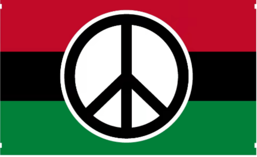 Peace Afro American 3'x5' Flag ROUGH TEX® 68D Nylon