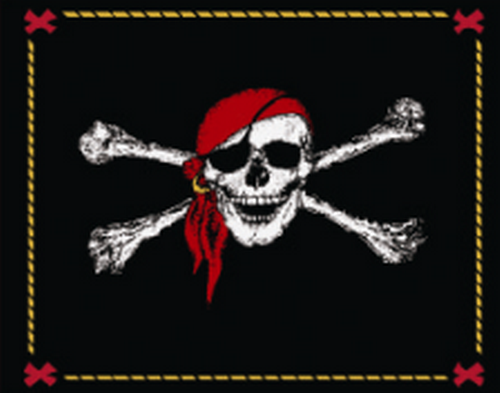 Jolly Roger Pirate Deluxe Polar Fleece Blanket