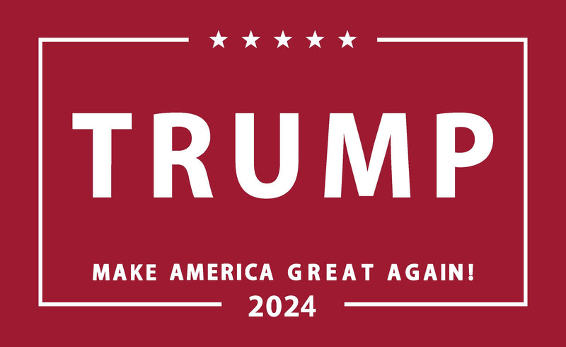Trump 2024 Red MAKE AMERICA GREAT AGAIN 3x5 Rough Tex flag