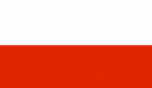 Poland Civil 12''x18'' Nylon Stick Flags Rough Tex ®100D