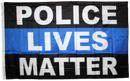 Police Lives Matter 3x5ft Nylon 150D Flag Rough Tex Thin Blue Line