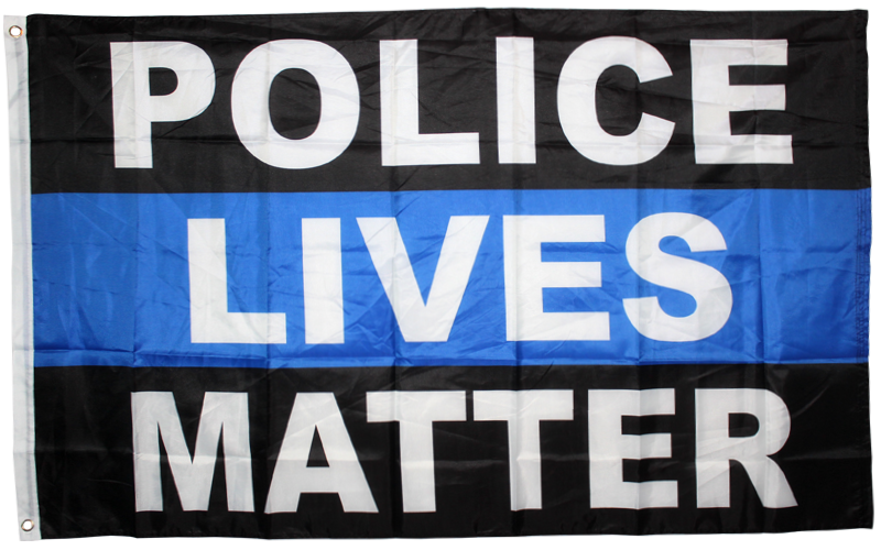 Police Lives Matter 3x5ft Nylon 150D Flag Rough Tex Thin Blue Line