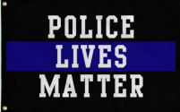 Police Lives Matter 3'X5' Flag ROUGH TEX® 100D DBL Sided