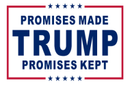 Trump (Promises Made Promises Kept) 12"x18" Flag ROUGH TEX® 100D W/ Grommets