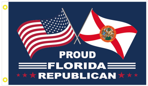 Proud Florida Republican 3'X5' Flag ROUGH TEX® 100D