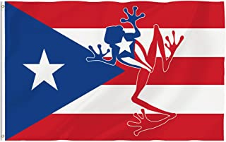 Puerto Rico Coqui Frog 3'x5' Flag ROUGH TEX® 68D Nylon