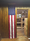 USA American Flag Pulldowns 8'x20" 210D Nylon Embroidered Stars & All Sewn Stripes