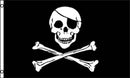 Jolly Roger Patch 3'x5' poly flag