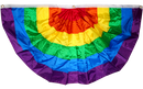 Rainbow Fan Nylon 3'x6' Pride