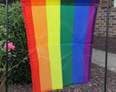 Rainbow Pride Sewn Garden Flag Rough Tex ® Brand 12"x18"