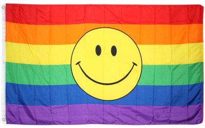 Rainbow Smile 3'x5' polyester