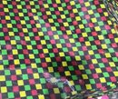 Assorted Checker Pattern Bandanas Head Wrap In Various Colors 100% Cotton 22"X22"