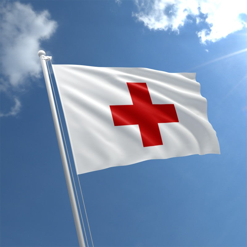 Red Cross 3'x5' Flag ROUGH TEX® 100D