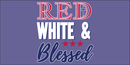 Red White & Blessed - Bumper Sticker