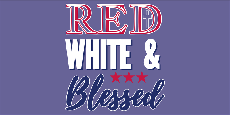 Red White & Blessed - Bumper Sticker