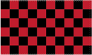 Checkered Red and Black 3'X5' Flag ROUGH TEX® 100D