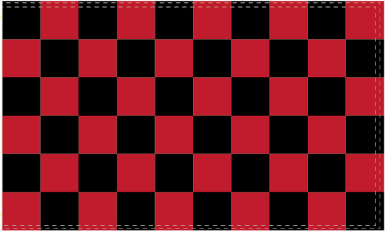Checkered Red and Black 3'X5' Flag ROUGH TEX® 100D