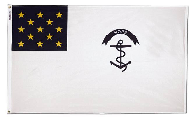 Rhode Island US Regiment 3'x5' 68D NylonAmerican Revolution Flag single sided ®