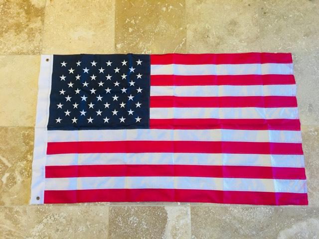 USA AMERICAN 210D U.S. NYLON FLAGS EMBROIDERED STARS SEWN STRIPES SOLD BY THE DOZEN