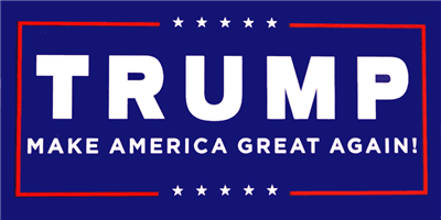 TRUMP MAKE AMERICA GREAT AGAIN OFFICIAL BUMPER STICKERS MADE IN USA WHOLESALE BY THE PACK OF 50!