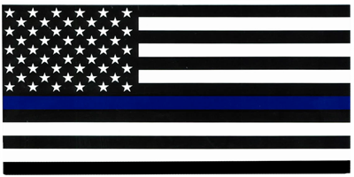 US Police Blue Line BWB - Bumper Sticker