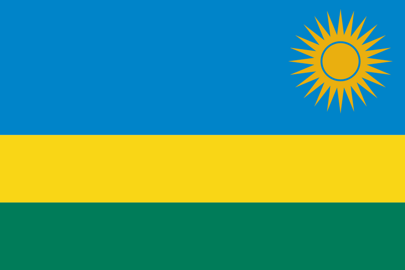 Rwanda Flag 3x5ft Poly