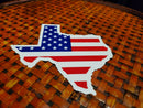USA Texas Map Bumper Sticker