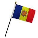 Andorra Stick Flags - 12''x18'' Rough Tex ®68D