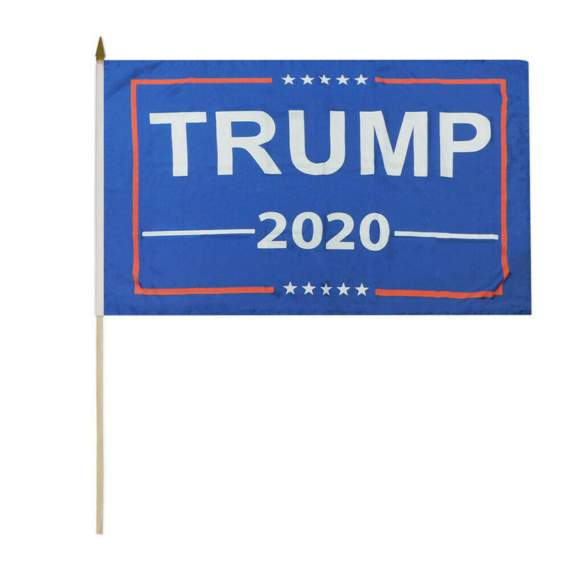 Trump 2020 Stick Flag - 8''x12'' Rough Tex ®68D Nylon