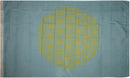 Flower Of Life Blue 3'X5' Flag Rough Tex®