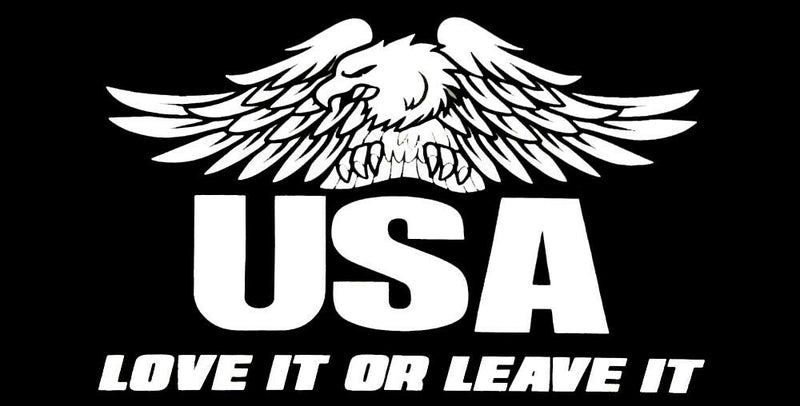 USA Love It Or Leave It  Eagle - Bumper Sticker
