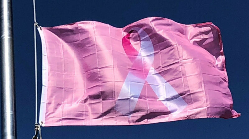 Breast Cancer Awareness Hope Ribbon 2'X3' Flag Rough Tex® 68D Nylon