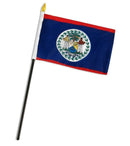 Belize Stick Flags - 12''x18'' Rough Tex ®68D