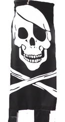 Pirate Windsock 5.5" X 60" Skull & Bones Jolly Roger