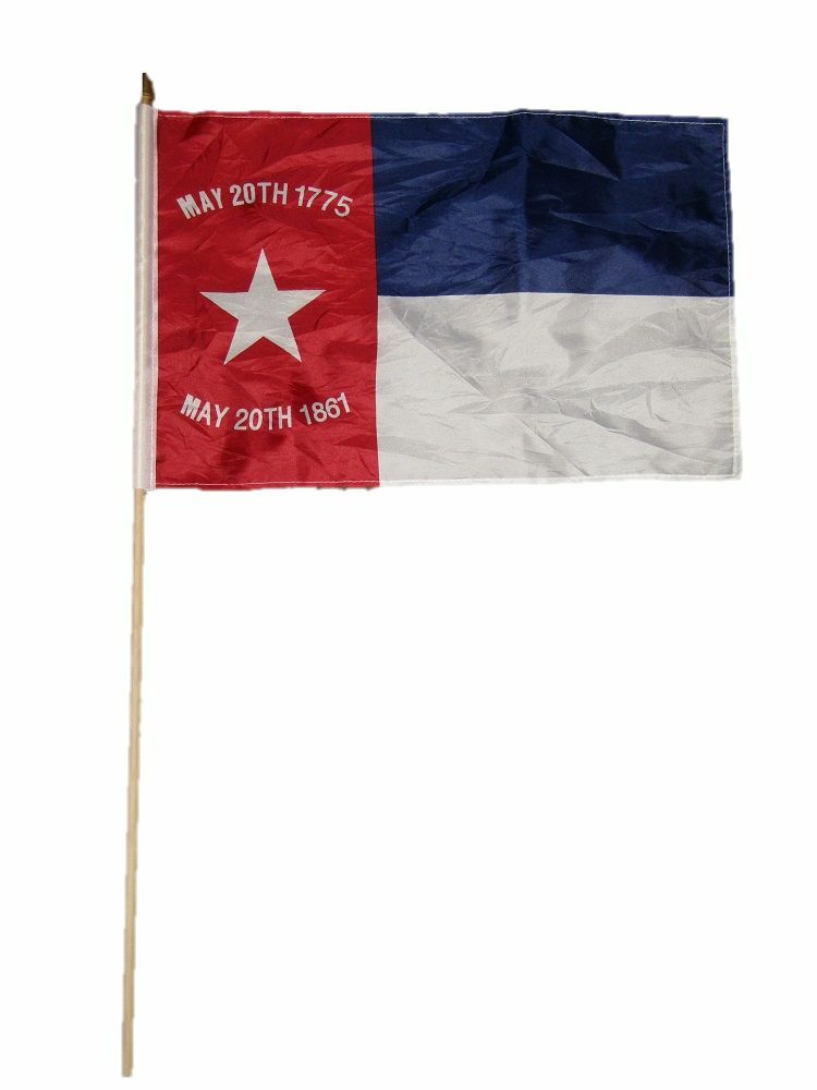 NC Republic 12''X18'' Stick Flags - Rough Tex ®68D Nylon