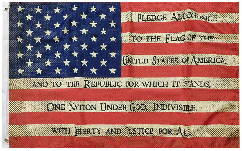 USA Pledge Vintage 3'X5' Flag ROUGH TEX®100D