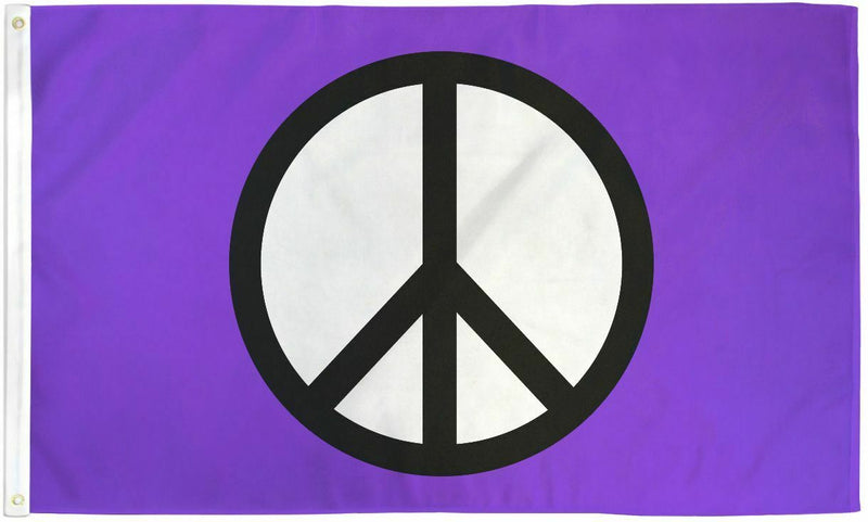Purple Peace 3'X5' Flag Rough Tex® 68D Nylon