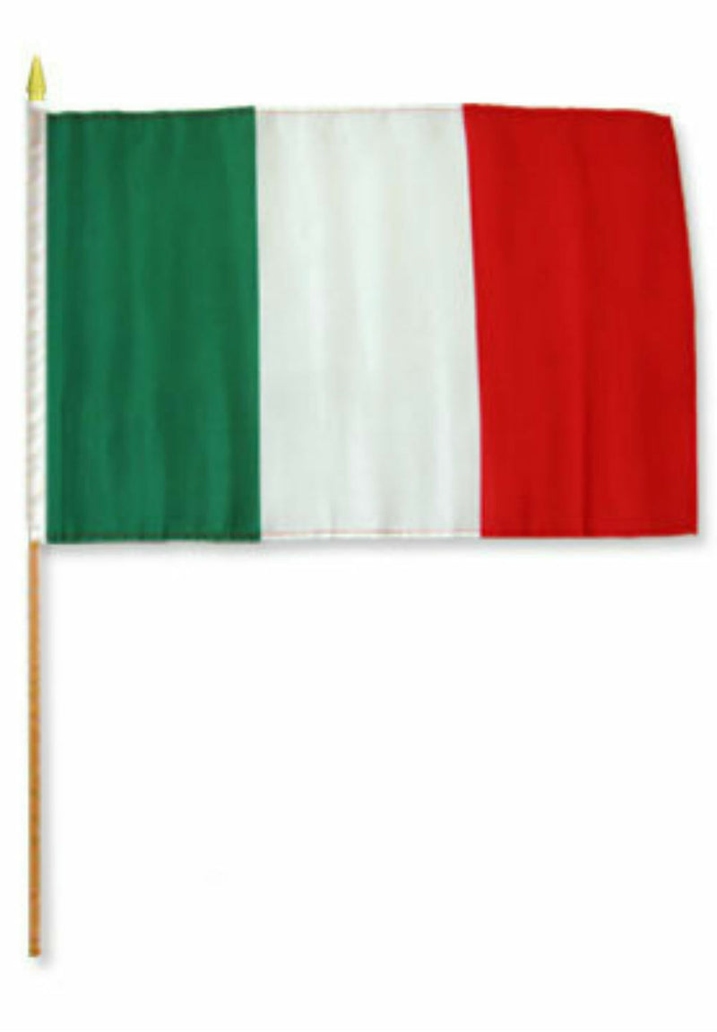 Italy Stick Flag - 8''x12'' Rough Tex ®68D Nylon