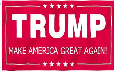 Trump MAGA Red IV Campaign Single Sided Flag 3'X5' feet Rough Tex ® 68D NYLON