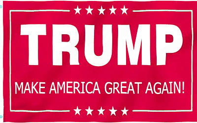 Trump MAGA Red IV Campaign Double Sided Flag 3'X5' feet Rough Tex ® 68D NYLON