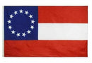 1st National STARS & BARS (13 STARS)  3'X5' Flag ROUGH TEX®100D