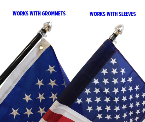 10' Foot Black Aluminum Flag Pole Kit No Flag