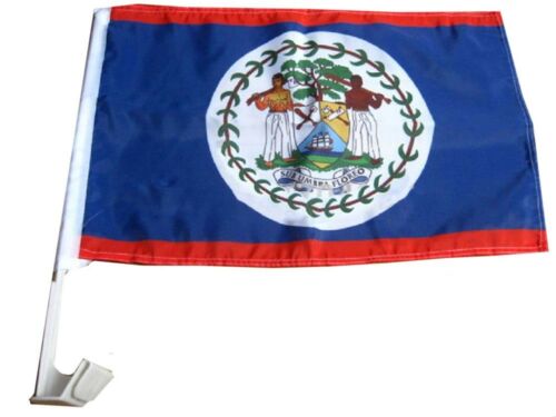 Belize - 12''x18'' Car Flag Rough Tex® 68D