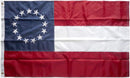 1st National Flag 13 Stars 300D Nylon Embroidered Flag 3x5ft Stars & Bars