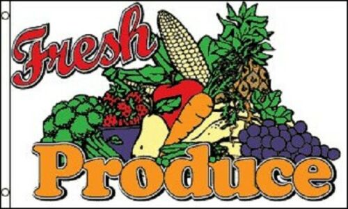 Fresh Produce 3'X5' Flag Rough Tex® 100D Double Sided