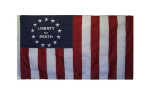 Hunter Flag-3'x5' Rough Tex® 600D Liberty or Death Old American