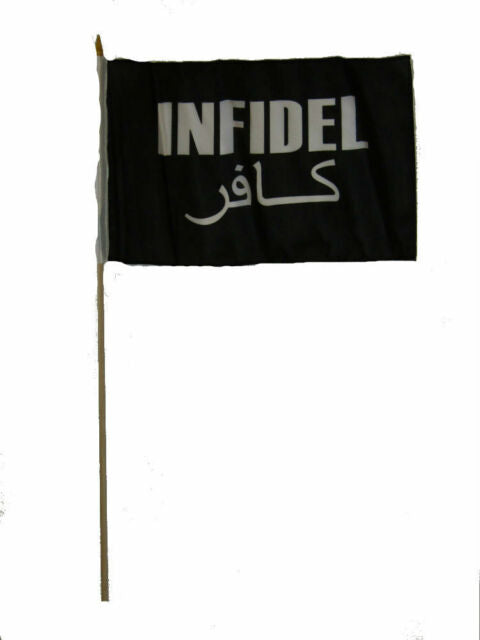 Infidel Stick Flag In Poly 4''X6''