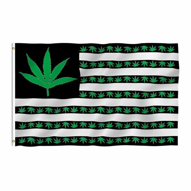 USA 7 Point Cannabis - 3'x5' Single Sided Flag Rough Tex® 68D